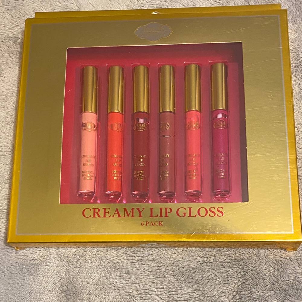 Creamy Lip Gloss 6-Pack — Assorted Pink & Coral Shades